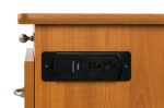 3 Drawer Bedside *Custom bedside shown. Pull out shelf and USB shown (Sold separately)