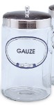 Labeled Glass Sundry Jars
