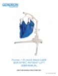 User Manual - PL700 Bariatric Patient Lift