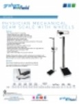 Product Sheet - Physician Mechanical Beam Scale with Wheels