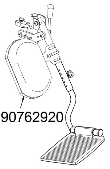 90762920 | Elevating legrest panel
