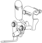 90762927 | Wheel lock, push to lock, pair