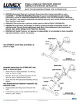 Assembly & Operation Instructions -  Pedal Floor Exerciser
