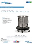 Product Sheet - Stainless Steel Kick Bucket Stand