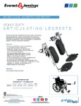 Product Sheet - Heavy Duty Articulating Legrest