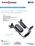 Product Sheet - Elevating Legrest with Aluminum Footplate
