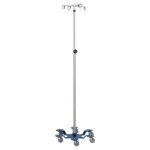 Stainless Steel Six-Leg I.V. Stand