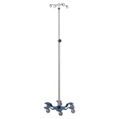 Picture of Stainless Steel Six-Leg I.V. Stand