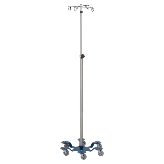 Stainless Steel Six-Leg I.V. Stand