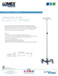 Product Sheet - Stainless Steel Six-Let I.V. Stand