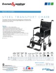 Product Sheet - Steel Transport Chair