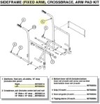 90763002A | Sideframe, fixed arm, 16" deep-Left