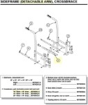 907630C1A | Crossbrace, pair  16" Wide x 16" deep