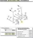 907630C2A | Crossbrace, pair 18" Wide x 16" deep