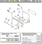 907630C2A | Crossbrace, pair 18" Wide x 16" deep