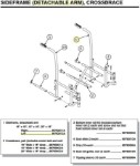 90763012A | Sideframe, detachable arm, left