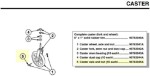90763045A | Caster axle and nut (10 each)