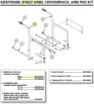 90763501B | Sideframe, fixed arm: Includes side panel, Right