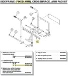 907635H2B | Crossbrace, pair: Includes center bolt and nut 18" W
