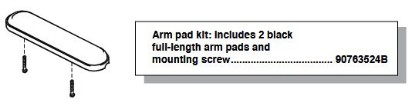 Picture of 90763524B | Full Length Arm Pad Kit (Fixed Arm)
