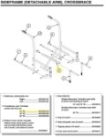 907635C1B | Crossbrace, pair: Includes center bolt and nut 16" W
