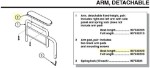 90763022B | Desk Length Arm Pad, pair
