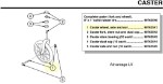 90763541 | Caster wheel, axle and nut