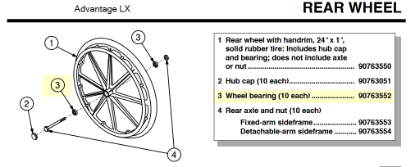 Picture of 90763552 | Wheel bearing (10 each)