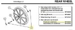 90763553 | Rear axle and nut (10 each) Fixed-arm sideframe