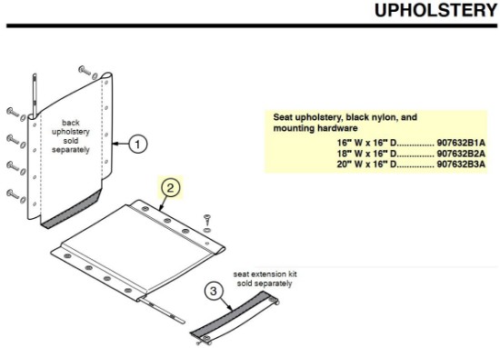 Seat Upholstery for Traveler L3 Plus