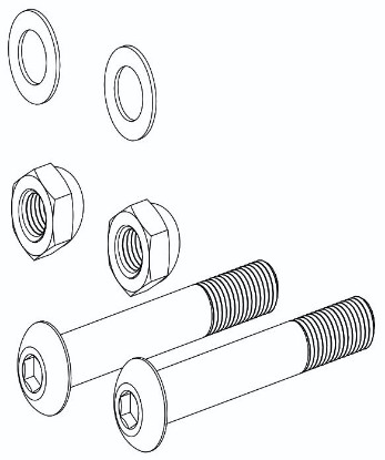 Picture of PT3000-BAHW | Back Assembly Hardware