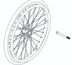 PT3000-RW-KIT | 22” Rear Wheel with Hardware