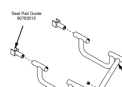 Picture of 90763015 | Seat rail guide, rear