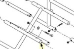 907635C3B | Crossbrace, pair, Detachable Arm