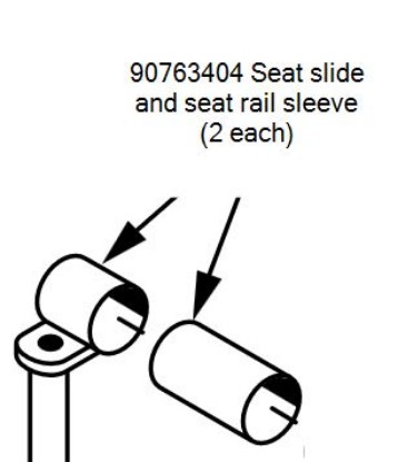 Picture of 90763404 | Seat slide and seat rail sleeve (2 each)