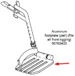 90763433 | Aluminum footplate (pair)