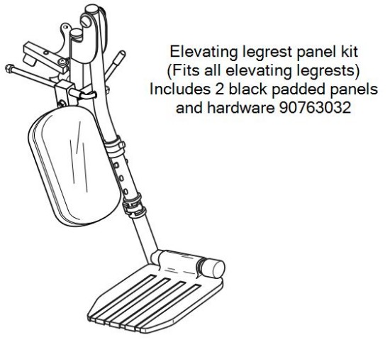 90763032 | Elevating legrest panel kit