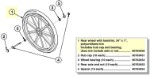 90763450 | Rear wheel with handrim, 24" x 1"