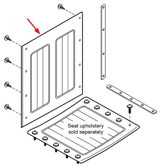 907634A1 | Back Upholstery, 20" W