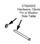 5792A002 | Clevis Pin w Washer, Side Table