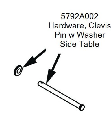 Picture of 5792A002 | Clevis Pin w Washer, Side Table