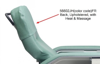 Picture of 56602JH(color code)FR | Back, Upholstered, with Heat & Massage