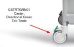 CSTRTGRN01 | Green Tab Directional Tente Caster