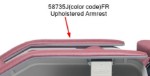 58735J(color code)FR | Armrest, Upholstered
