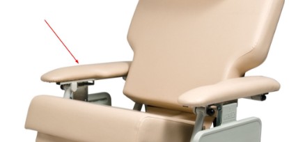 Picture of 58804U(color code)FR | Armrest, Upholstered, Right