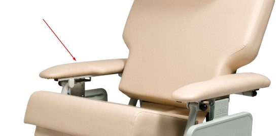 58804U(color code)FR | Armrest, Upholstered, Right