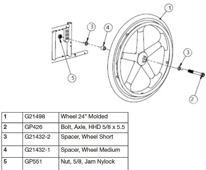 Picture of G21498-1 | Wheel Replacement Kit