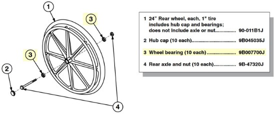 9B007700J | Wheel bearing (10 each)