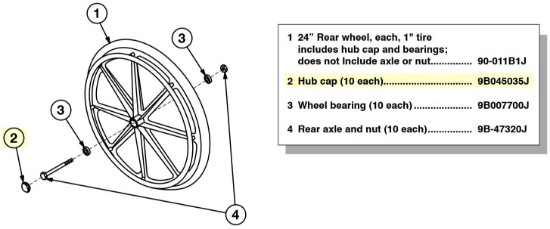 9B045035J | Hub cap (10 each)