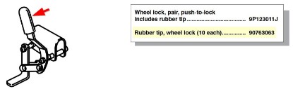 Picture of 90763063 | Wheel Lock Tip 10/PK.